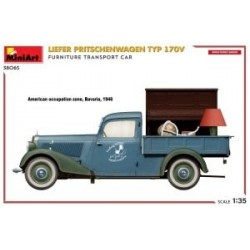 Camionette  Mercedes 170V, livraison de meubles,  maquette au 35eme, MiniArt, 5905090346654