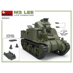 Maquette M3 Lee, late prod, maquette de tank échelle 1/35, MiniArt , 4820183312273