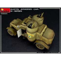 Austin armored car WWI, 3eme série, maquette miniart d'une camionette blindée de WWI, 4820183313522