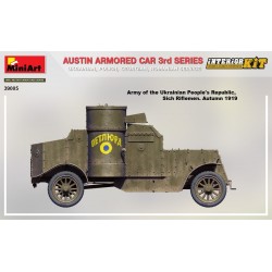 Austin armored car WWI, 3eme série, maquette miniart d'une camionette blindée de WWI, 4820183313522