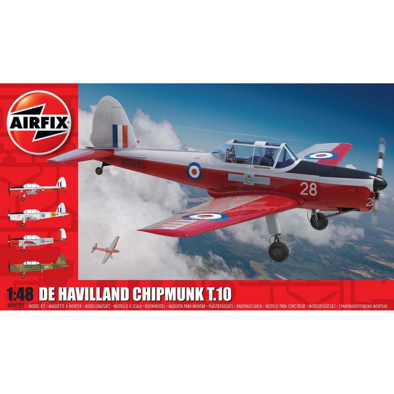 Maquette au 1/48eme du de Havilland Chipmunk T 10, Maquette Airfix, 5055286686320