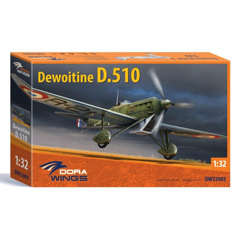 Dewoitine D 510, maquette avion 1/32 Dora wings, 4820237050489