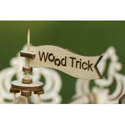 WOOD TRICK Wood Trick, le Caroussel, puzzle en 3 dimensions mécanique. Puzzles 3d en bois