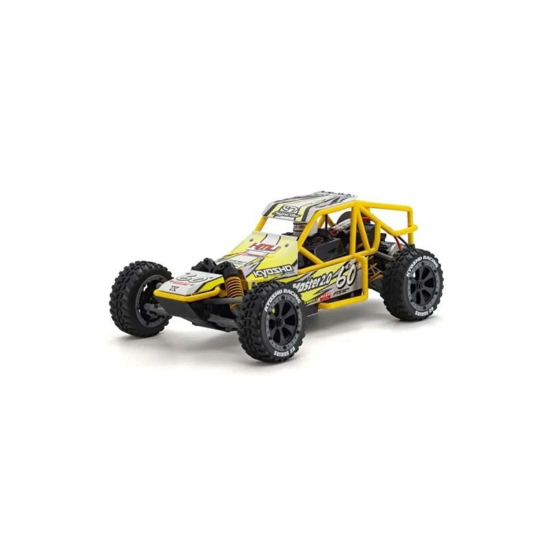 Buggy RC 1/10 4x2, Kyosho SandMaster, Jaune, pack RTR