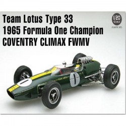 Maquette formule 1 Lotus 33 1965, 1/20 eme, maquette Ebbro, 4526175200275
