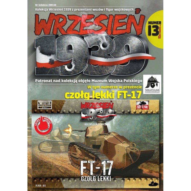 Maquette tank 1/72, Renault FT-17, maquettes First to Fight 9788364186127