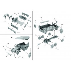 Maquette camion 1/72, krupp-protze-kfz-81, maquettes First to Fight 9788364186653