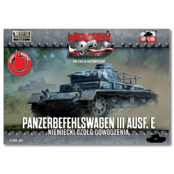 Maquette tank 172, Panzerbefehlswagen III Ausf.E Command Tank, maquettes First to Fight, 9788364186677