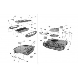 Maquette tank 172, Panzerbefehlswagen III Ausf.E Command Tank, maquettes First to Fight, 9788364186677