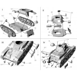 Maquette tank 1/72, R 35, maquettes First to Fight, 9788364186837