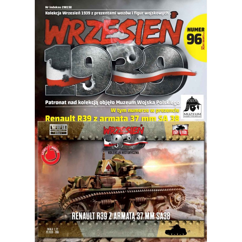 Maquette tank 172, Renault R39, maquettes First to Fight, 9788367235013