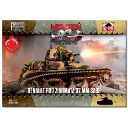 Maquette tank 172, Renault R39, maquettes First to Fight, 9788367235013