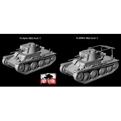 Maquette tank 1/72, Panzerbefehlswagen (Pz.BfWG) 38(t) Ausf. C, maquettes First to Fight, 9788364186967