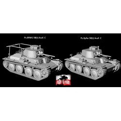 Maquette tank 1/72, Panzerbefehlswagen (Pz.BfWG) 38(t) Ausf. C, maquettes First to Fight, 9788364186967