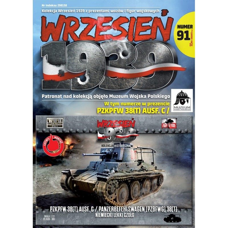 Maquette tank 1/72, Panzerbefehlswagen (Pz.BfWG) 38(t) Ausf. C, maquettes First to Fight, 9788364186967