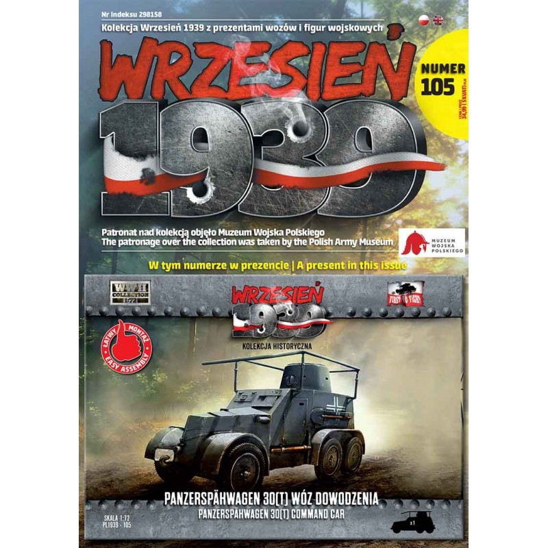 Maquette tank 1/72, Panzerspähwagen 30(t) , maquettes First to Fight, 9788367235105