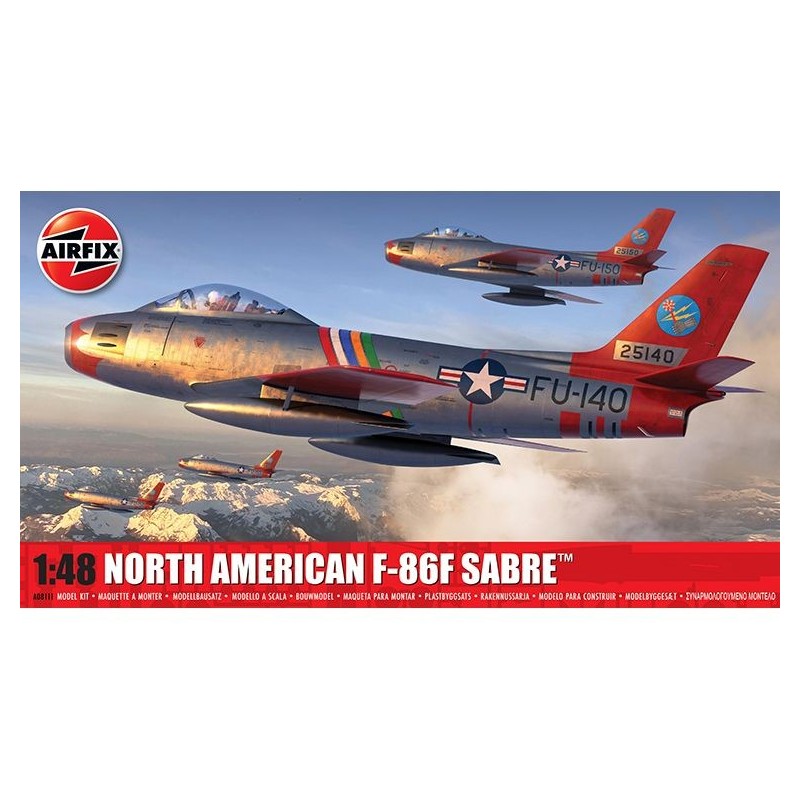 Maquette d'AVion 1/48 AIrfix, North American F-86F Sabre, 5063129028732