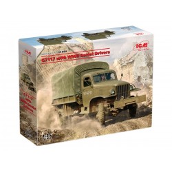 maquette camion WWII, ICM, G7107, marquage allemand,  avec soldats allemands, 4823044409662