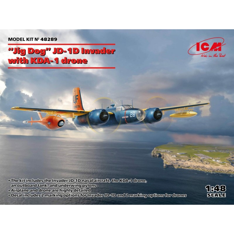 ICM maquette 'Jig Dog' JD-1D A26 Invader, Maquette ICM 48289, 4823044408610