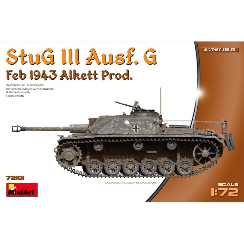 Maquette de tank allemand 1/72 MiniArt, StuG III Ausf. G Février 1943
