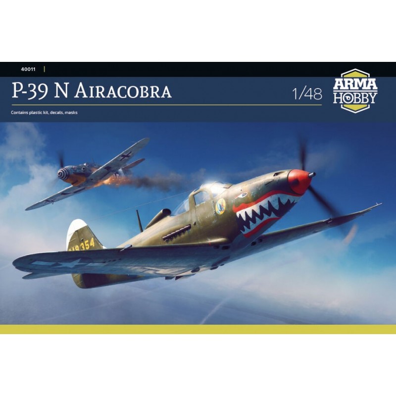 maquette avion américain WWII, P-39N Airacobra, maquettes Arma Hobby