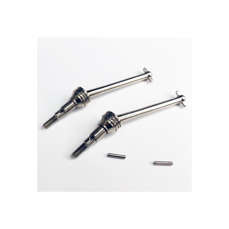 Pièce pour voiture RC électrique paire de cardans av ou arr pour Eazy RC CHevrolet Colorado / MHD Pro Stinger / MJX 16208