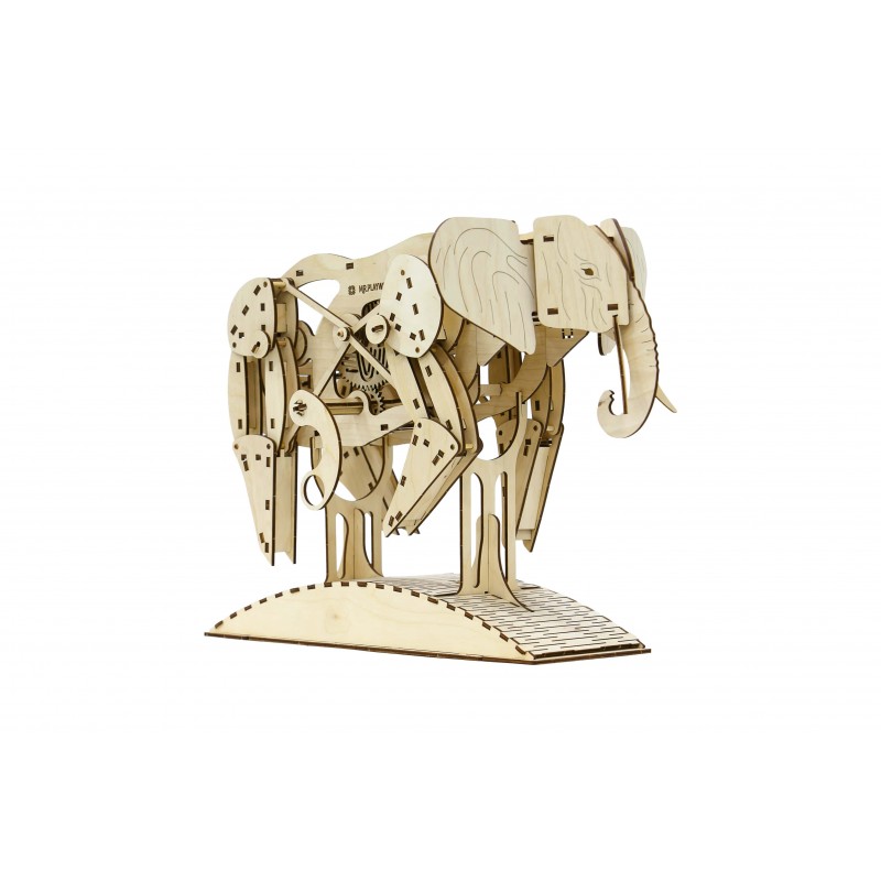mr PlayWood puzzle3d en bois animaux, l'éléphant Puzzles 3d en bois