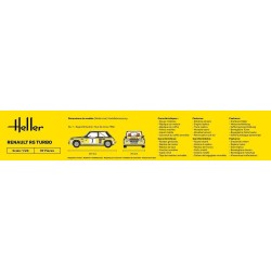 Maquette voiture 1/24 Heller, Renault R5 Turbo, 3279510807172
