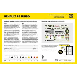 Maquette voiture 1/24 Heller, Renault R5 Turbo, 3279510807172