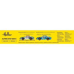 Maquette 1/24 Heller, Alpine A110 (1600), 3279510807455