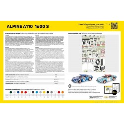 Maquette 1/24 Heller, Alpine A110 (1600), 3279510807455