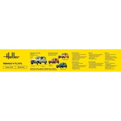 Heller Maquette Renault 4L au 1/24, 3279510807592