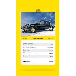 maquette Citroen 15 CV, maquette de voiture 1/24, maquette Heller, 3279510807639