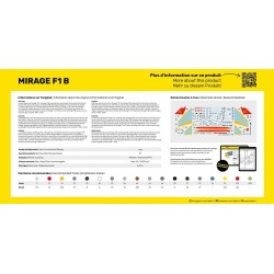 Maquette Avion 1/72 Heller, Mirage F1, Starter Kit avec peinture, colle, pinceau, 3279510353198