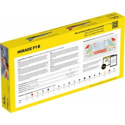 Maquette Avion 1/72 Heller, Mirage F1, Starter Kit avec peinture, colle, pinceau, 3279510353198