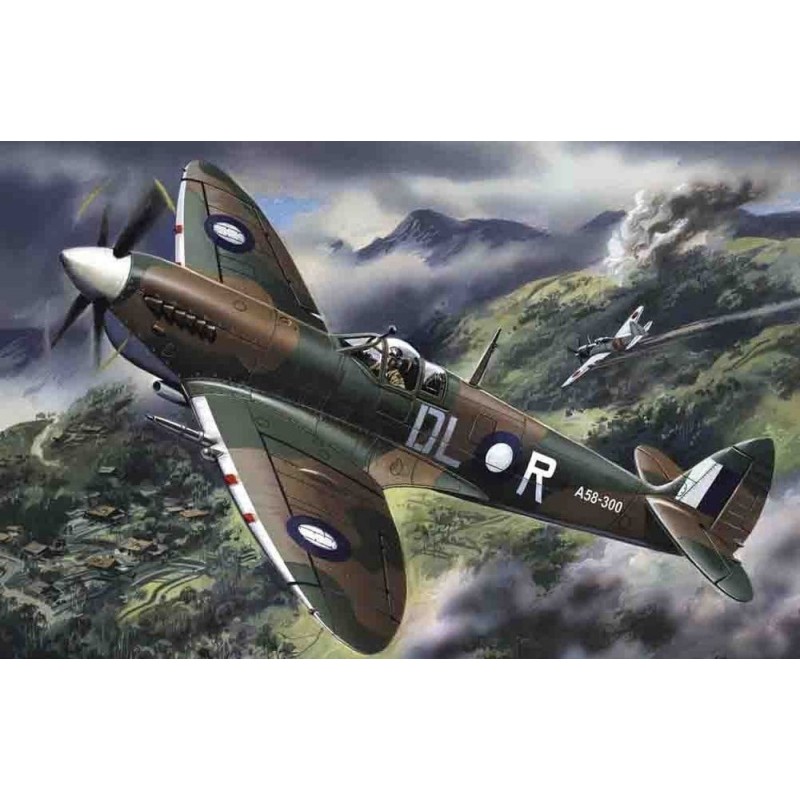 Maquette Spitfire 1/48, maquette ICM Supermarine Spitfire Mk.VIII, 4823044402458