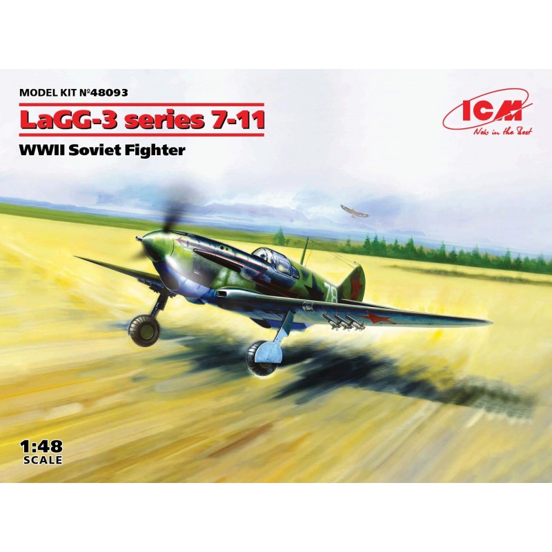 Maquette LaGG-3 series1 7-11, Maquette Avion ICM 1/48, 4823044402328