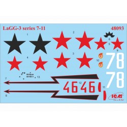 Maquette LaGG-3 series1 7-11, Maquette Avion ICM 1/48, 4823044402328