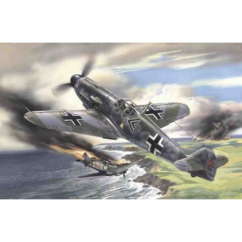 Maquette Messerschmitt Bf 109F-2, maquette ICM 1/48 BF109, 4823044401994
