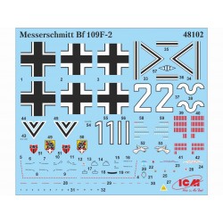 Maquette Messerschmitt Bf 109F-2, maquette ICM 1/48 BF109, 4823044401994