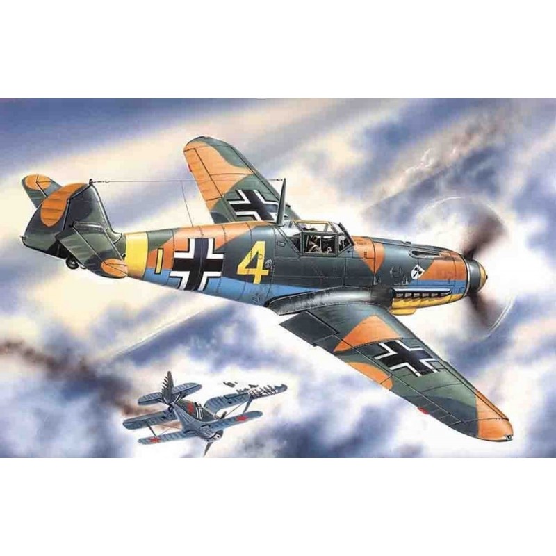 Maquette BF 109 1/48 ICM, Messerschmitt Bf 109F-4, 4823044402007