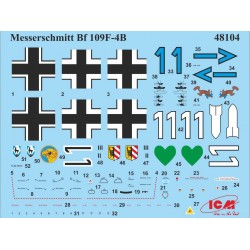 Maquette ICM 1/48 Messerschmitt Bf 109F-4/B, 4823044402373