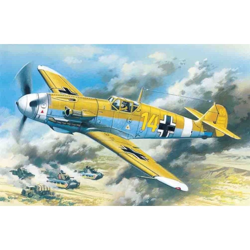 Maquette avion ICM 1/48 Messerschmitt Bf 109F-4Z/Trop 4823044402274