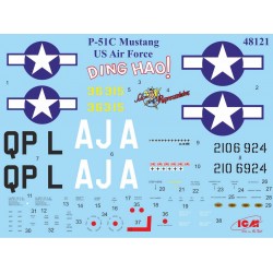 Maquette Mustang P-51C au 1/48 , maquette ICM, 4823044400577