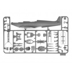 MAQUETTE 1/48 ICM Spitfire Mk IX AVEC PILOTE ET PERSONNEL AU SOL 4823044400553