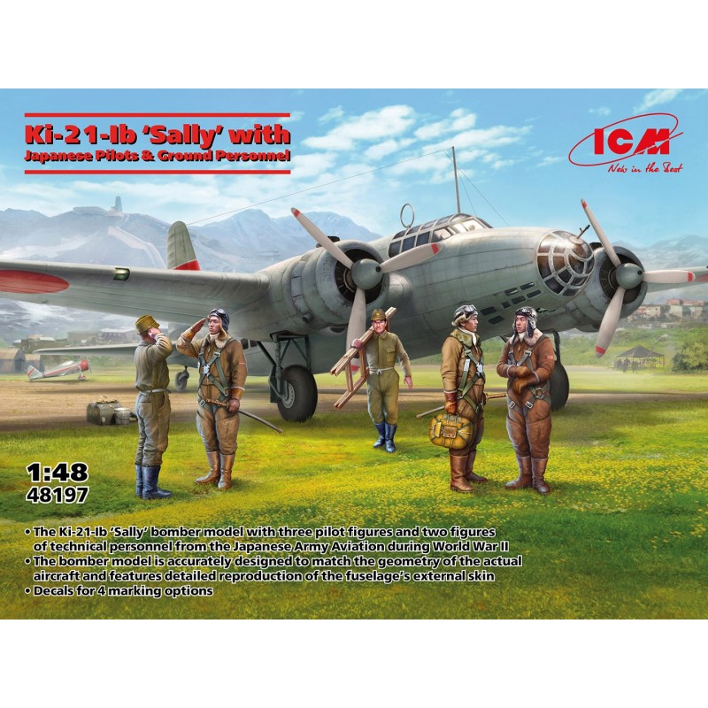 Maquette Avion Japonais Ki-21-Ib 'Sally', maquette ICM 1/48 4823044410354
