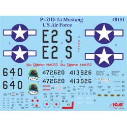 Maquette Avion 1/48 Mustang P-51D-15,  4823044400591