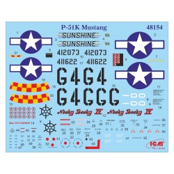 Maquette ICM 1/48, North American P51 K, 4823044401062