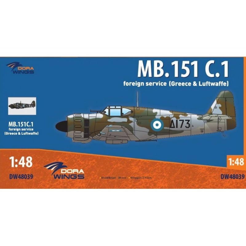 Maquette 1/48 avion dora Wings, Bloch MB 151 C.1, 4820237050632