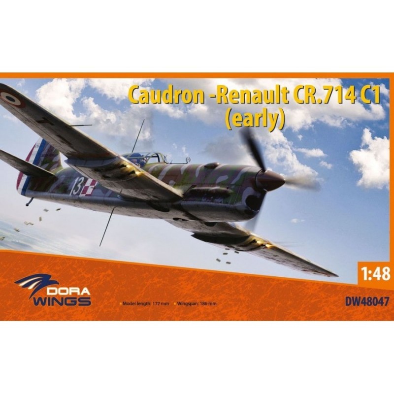 Maquette avion 1/48 Dora wings, Caudron Renault CR 714 C1, 4820237050809